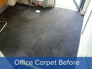 Office carpet cleaning before clean photo