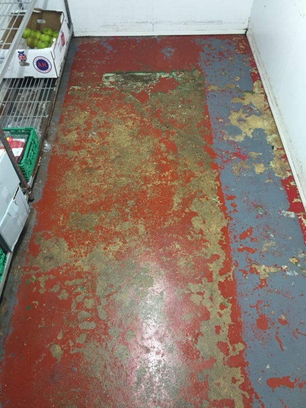 Chiller Flooring cleaned and degreased