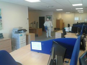 Fogging throughout the office area