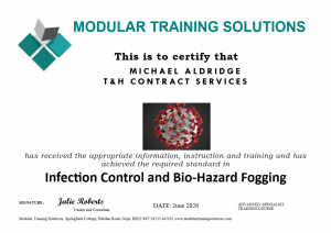 Infection Control Certificate