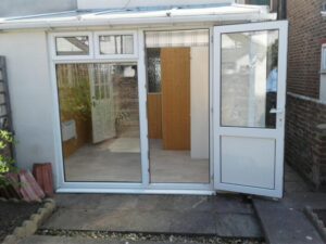 Photo of cleaned conservatory windows