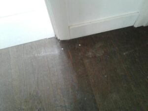Before cleaning the floors are very dust with ingrained dirt